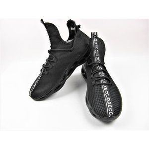 Fashion Casual Men's Sneakers Running Black Athletic Shoes Size 10